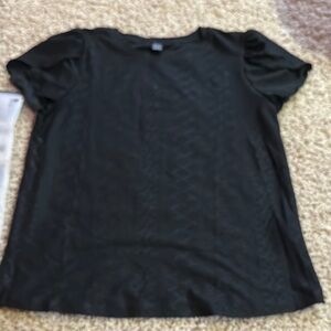 SHEIN Black Short Sleeve Blouse - new never worn